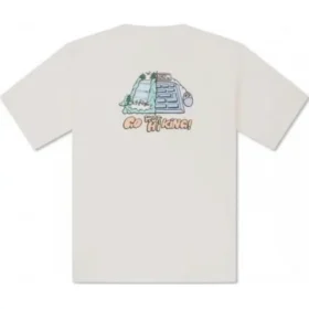 Sommar-T-shirt med utomhusmotiv, asiatiska storlekar, ”White”