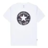 Splatter Paint Chuck Taylor Patch Graphic Tee Asiatisk storlek ”Vit”