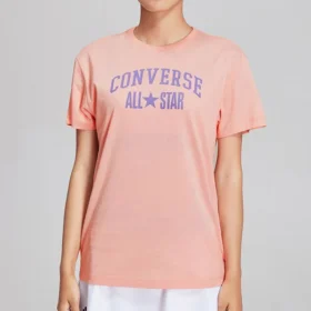 Sport-T-shirt med tryck, asiatiska storlekar, ”Pink Blue”