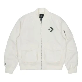 SS22 Logo Loose Sports Retro jackor i parmodell, vit