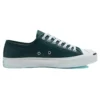 Säsongsfärgad läderjacka Jack Purcell ”Grön Vit”