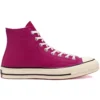 Säsongsfärgade läder-Chuck 1970-tal ”Rosaröd Vit”