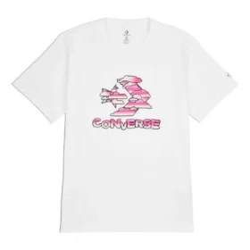 Star Chevron Clouds Graphic T-shirt Asiatiska storlekar ”Vit”