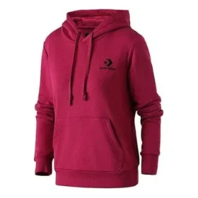 Star Chevron Embroidered Pullover Hoodie Asiatiska storlekar ”Dark Red”