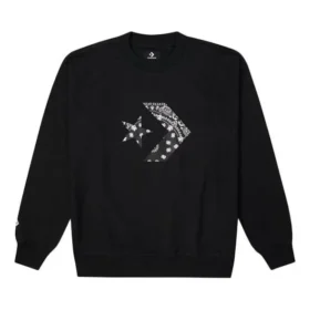 Star Chevron Paisley Pattern Sweatshirt Asiatiska storlekar ”Svart”