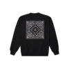 Star Chevron Paisley Pattern Sweatshirt Asiatiska storlekar ”Svart”