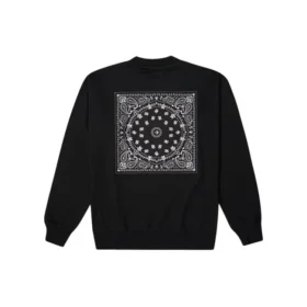 Star Chevron Paisley Pattern Sweatshirt Asiatiska storlekar ”Svart”