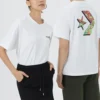Star Chevron T-shirt Asiatiska storlekar ”Vit”