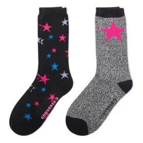 Star Logo Strumpor Two Pairs ”Black Grey” Star Logo Strumpor Two Pairs ”Black Grey”