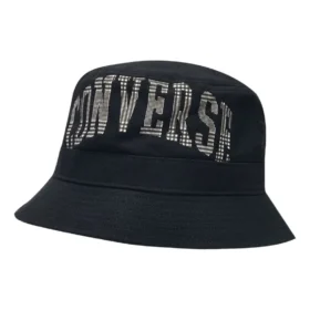 Stor rutig logobuckethat ”Black”