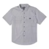 Striped Woven Carpenter Button Down Asiatiska storlekar ”Grey”