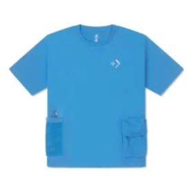 Summer Drink Pocket T-shirt Asiatisk storlek ”Blå”