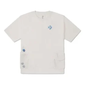 Summer Drink Pocket T-shirt Asiatisk storlek ”Egret”