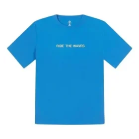 Summer Verbiage T-shirt Asiatiska storlekar ”Blå”