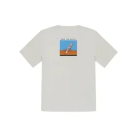 Summer Verbiage T-shirt Asiatiska storlekar ”Ljusgrå”