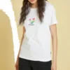 Sun Fill Star Chevron Classic T-shirt i asiatiska storlekar ”Vit”