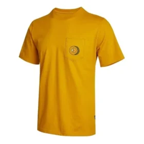 Sushi Graphic kortärmad T-shirt med ficka, asiatiska storlekar ”Yellow”