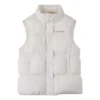 Syntetisk Super Puffer-väst, asiatiska storlekar ”Cream White”