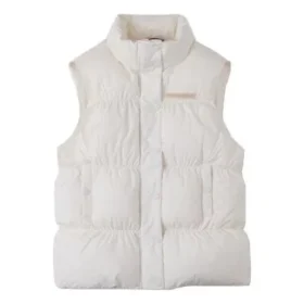 Syntetisk Super Puffer-väst, asiatiska storlekar ”Cream White”