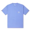 T-shirt med broderad ficka Asiatiska storlekar ”Washed Indigo”