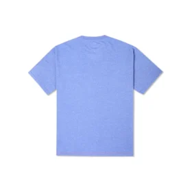 T-shirt med broderad ficka Asiatiska storlekar ”Washed Indigo”
