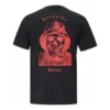 T-shirt med dödskalle-motiv Asiatisk storlek ”Svart”