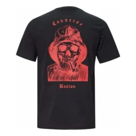 T-shirt med dödskalle-motiv Asiatisk storlek ”Svart”