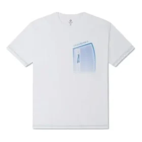 T-shirt med ficka och dragkedja, asiatiska storlekar ”Vit”
