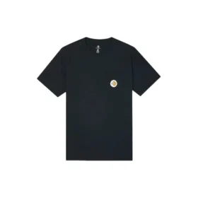 T-shirt med kort ärm, sushitrick och ficka, asiatisk storlek ”Svart”