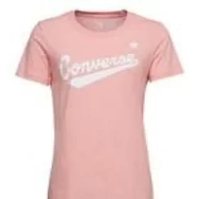 T-shirt med logo mitt fram – asiatiska storlekar – ”Pink White”