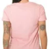 T-shirt med logo mitt fram – asiatiska storlekar – ”Pink White”