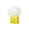 T-shirt med logotryck och gradient, kortärmad, gul