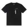T-shirt med logotyp och ficka med dragkedja, asiatiska storlekar, ”Svart”