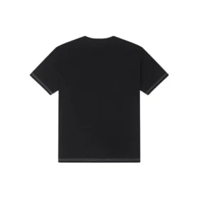 T-shirt med logotyp och ficka med dragkedja, asiatiska storlekar, ”Svart”