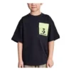 T-shirt med logotyp och rund hals, asiatisk storlek ”Black”