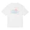 T-shirt med surfmotiv för sommaraktiviteter, asiatiska storlekar ”Vit”
