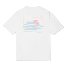 T-shirt med surfmotiv för sommaraktiviteter, asiatiska storlekar ”Vit”