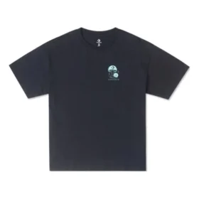 T-shirt med svampmotiv Asiatiska storlekar ”Black Teal”