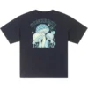 T-shirt med svampmotiv Asiatiska storlekar ”Black Teal”