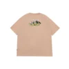 T-shirt med tryck för utomhusbruk, asiatiska storlekar ”Oat Milk”