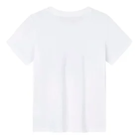 T-shirt med tryckt logotyp Asiatisk storlek ”Vit Svart”
