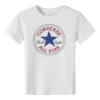 T-shirt med tryckt logotyp, asiatiska storlekar ”Gråblå”