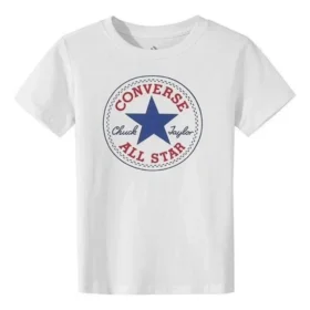 T-shirt med tryckt logotyp, asiatiska storlekar ”Gråblå”