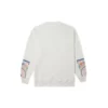Tapesty Sweatshirt med rund hals, asiatiska storlekar ”Vit”