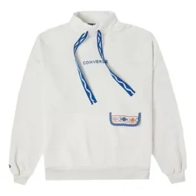 Tapesyt Crew Sweatshirt Asiatiska storlekar ”Vit”