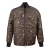 Tryckt Camo Mid Stand Collar Jackor Asia Sizing ”Camo Green”