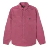 Twill-skjorta med långa ärmar och knappar, asiatisk storlek ”Berry”