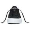 Unisex One Star lädersneakers med låg skaft Svart/Vit