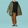 Utility Parka Asiatisk storlek ”Militärgrön”