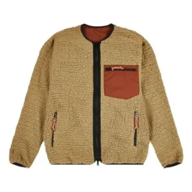 Vändbar fleecejackor med Stay Warm-logotyp